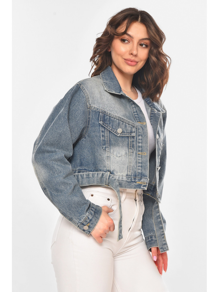 Куртка женская джинсовая голубого цвета 2301 211196C