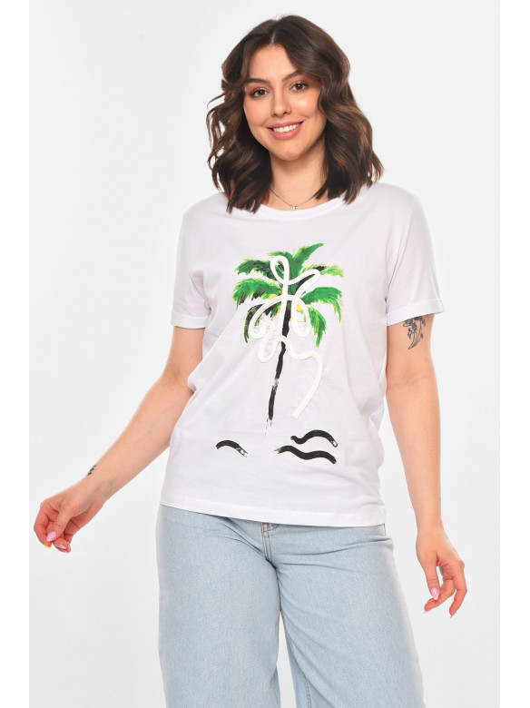 Футболка женская белого цвета 211201C