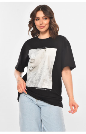 Футболка женская черного цвета 211202C