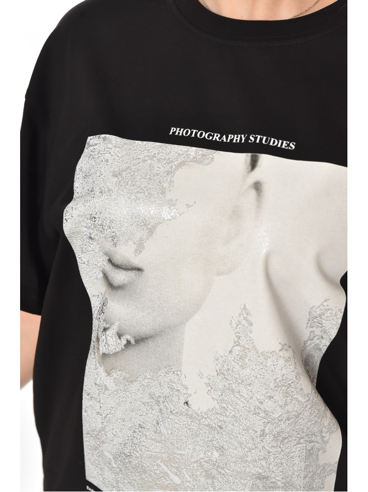 Футболка женская черного цвета 211202C