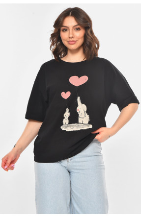 Футболка женская черного цвета 211203C