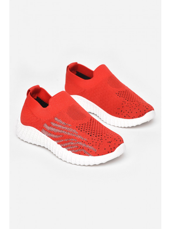 Кроссовки детские красного цвета 5326-1 211209C