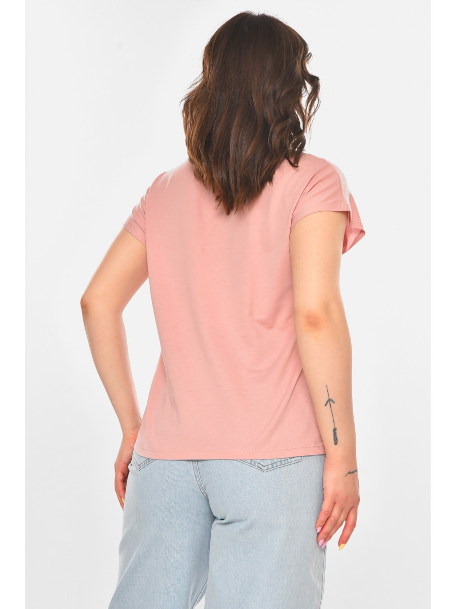 Футболка женская розового цвета 211210C