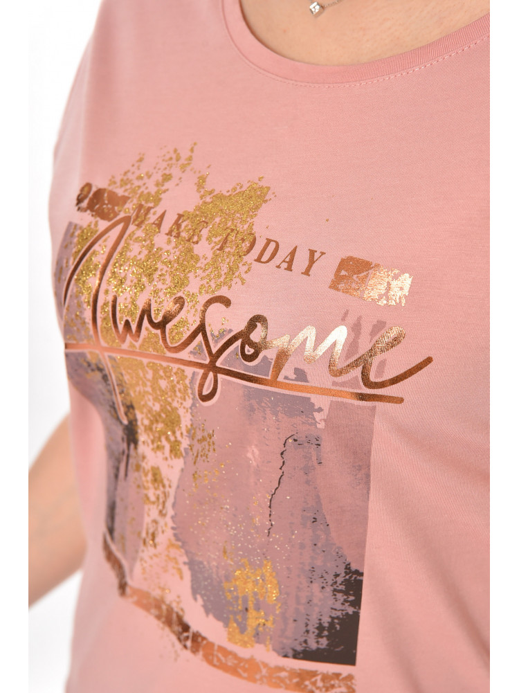 Футболка женская розового цвета 211210C