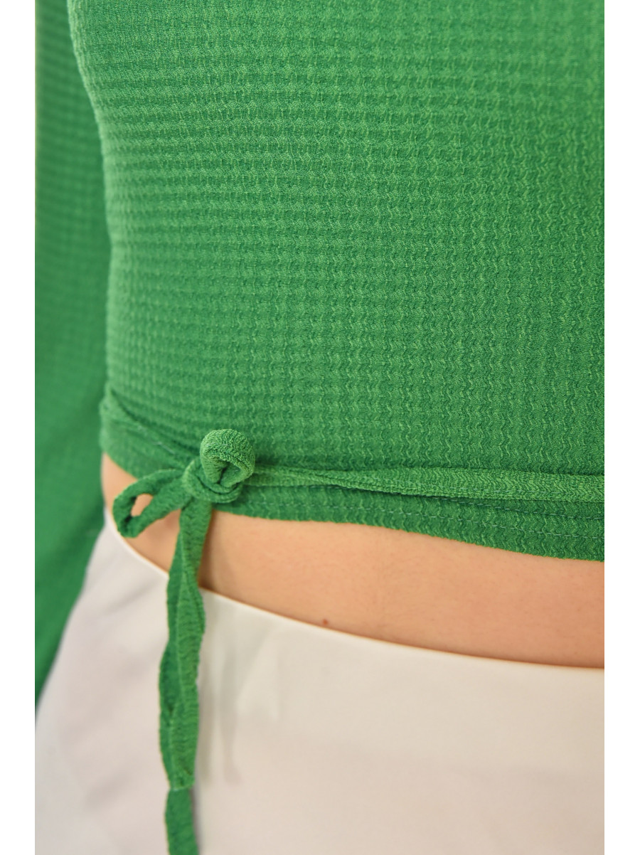 Топ женский однотонный зеленого цвета 5091 211217C