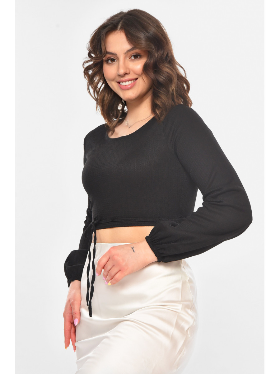 Топ женский однотонный черного цвета 5091 211219C