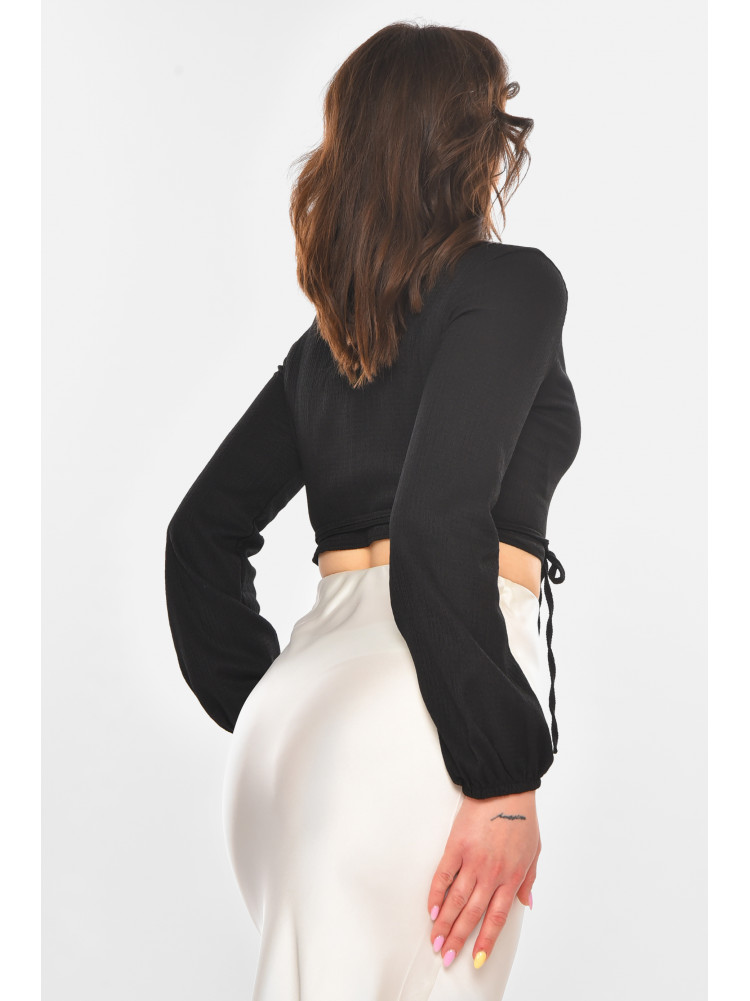 Топ женский однотонный черного цвета 5091 211219C