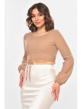 Топ жіночий однотонний кольору мокко 5091 211221C