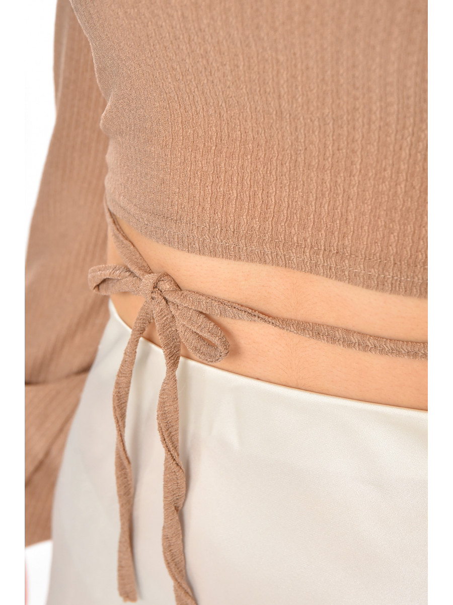 Топ женский однотонный цвета мокко 5091 211221C