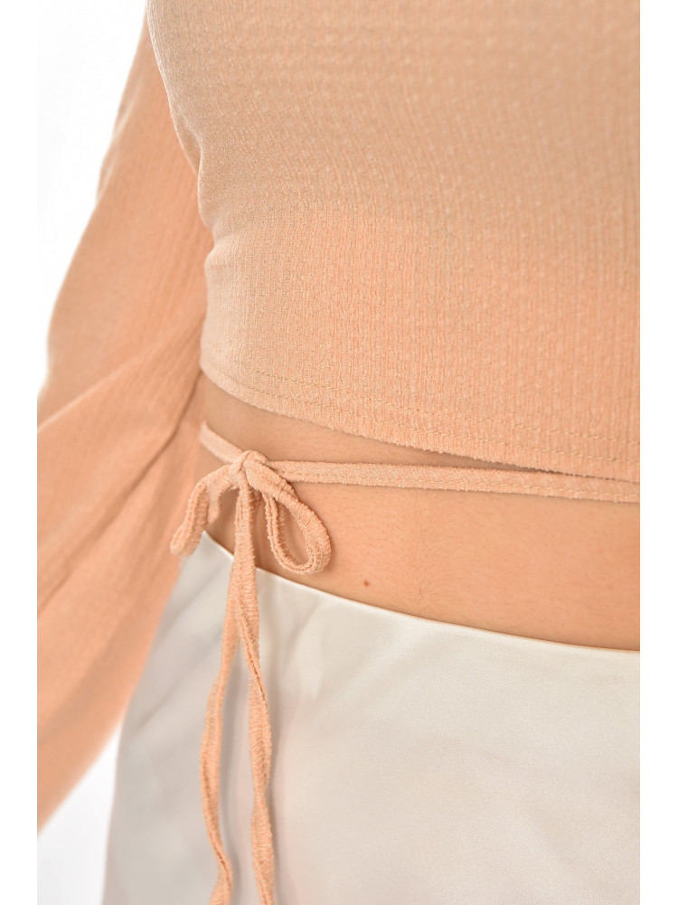 Топ женский однотонный бежевого цвета 5091 211222C