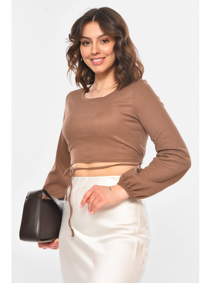 Топ женский однотонный коричневого цвета 5091 211223C