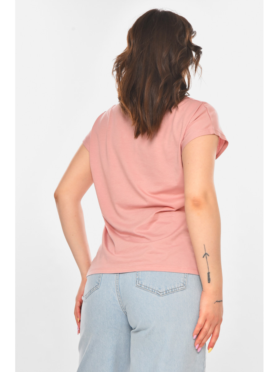 Футболка женская розового цвета 211224C