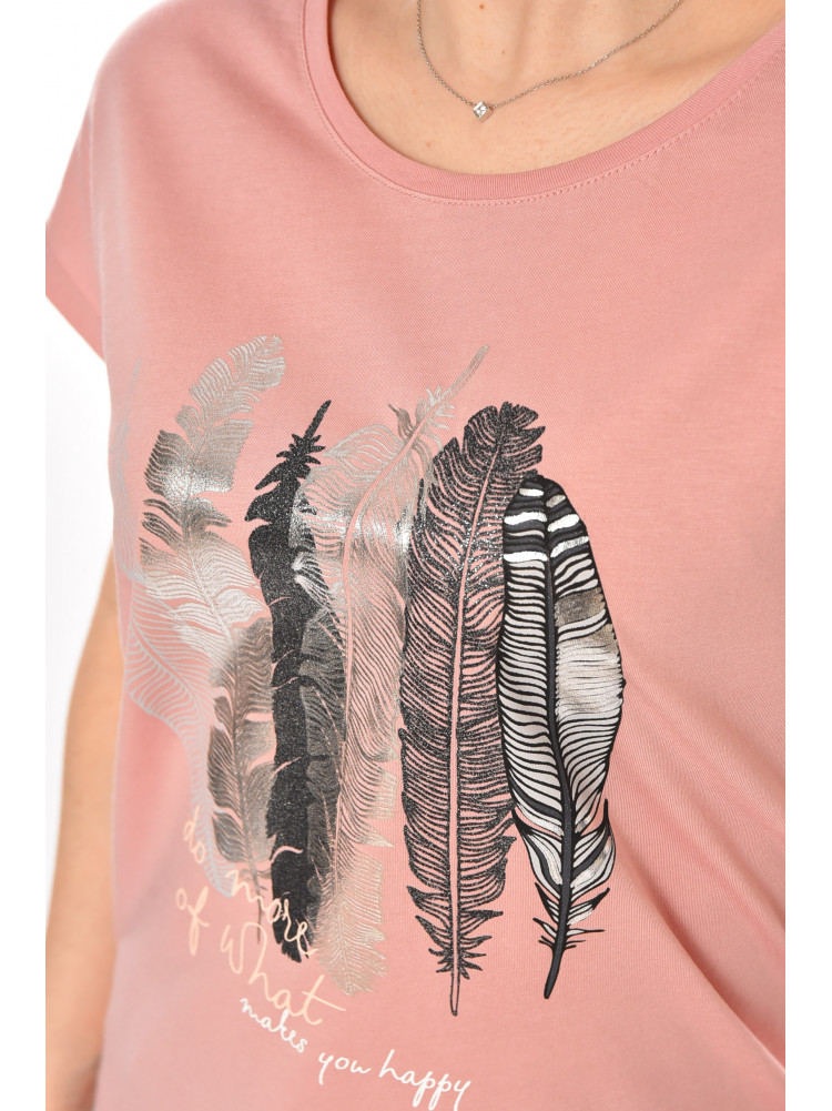 Футболка женская розового цвета 211224C