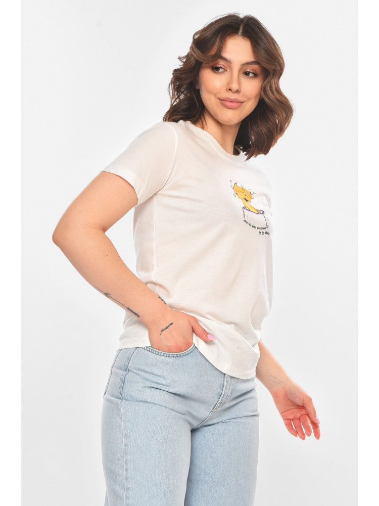 Футболка женская белого цвета 211225C