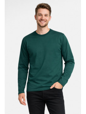 Кофта мужская однотонная зеленого цвета GP105 211226C Кофта мужская однотонная зеленого цвета GP105 211226C