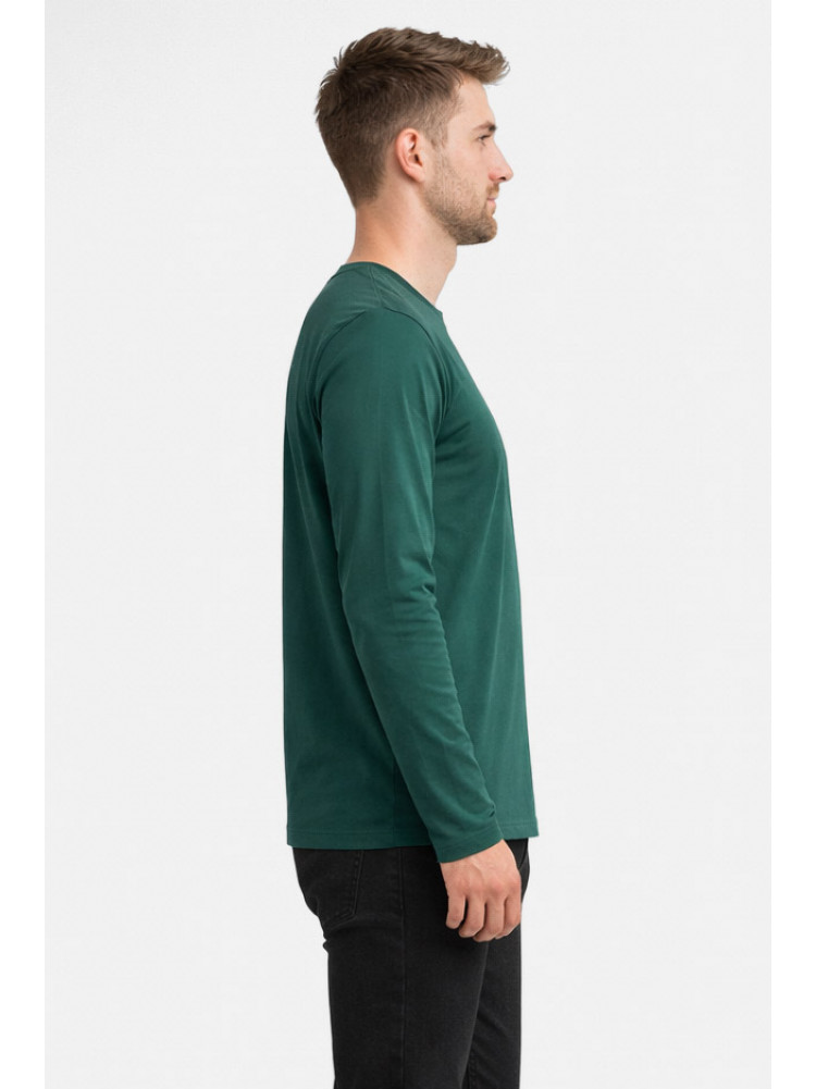 Кофта мужская однотонная зеленого цвета GP105 211226C