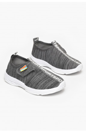 Кроссовки детские серого цвета 1314-4 211227C Кроссовки детские серого цвета 1314-4 211227C