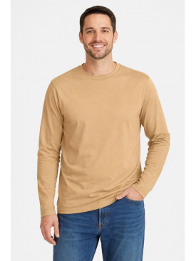 Кофта мужская однотонная бежевого цвета GP105 211229C
