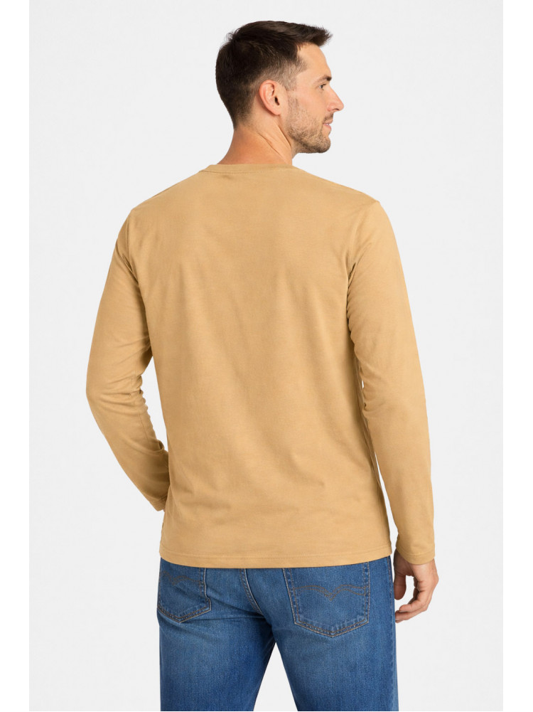 Кофта мужская однотонная бежевого цвета GP105 211229C