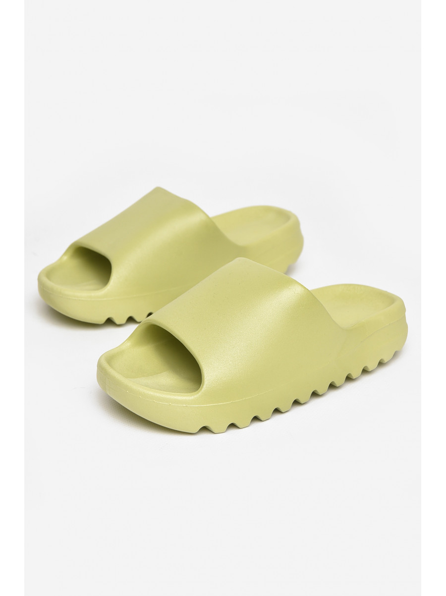 Шлепанцы резиновые женские оливкового цвета 9017-7 211241C