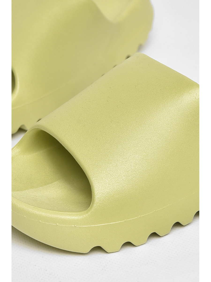 Шлепанцы резиновые женские оливкового цвета 9017-7 211241C