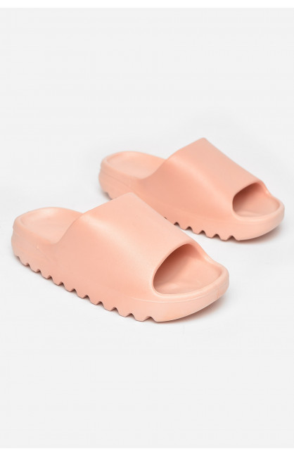 Шлепанцы резиновые женские пудрового цвета 9017-5 211242C Шлепанцы резиновые женские пудрового цвета 9017-5 211242C