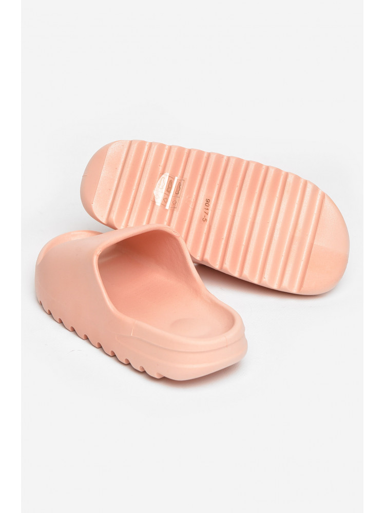 Шлепанцы резиновые женские пудрового цвета 9017-5 211242C