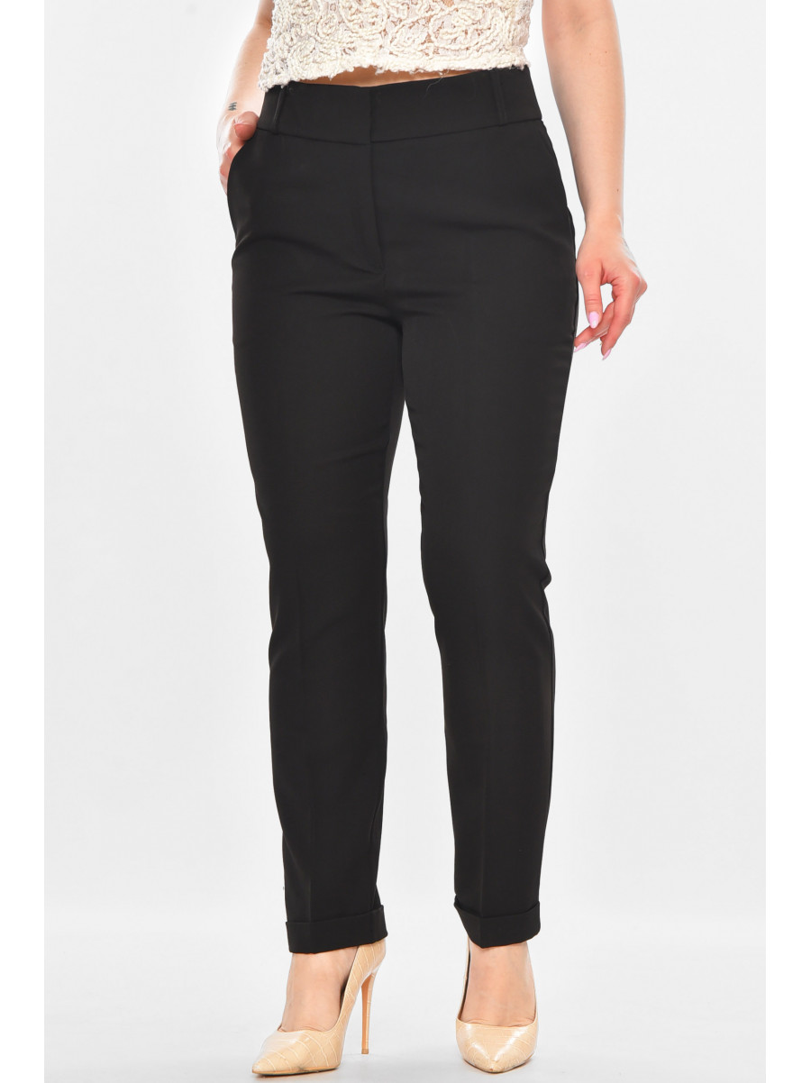 Брюки женские однотонные черного цвета 0105 211243C