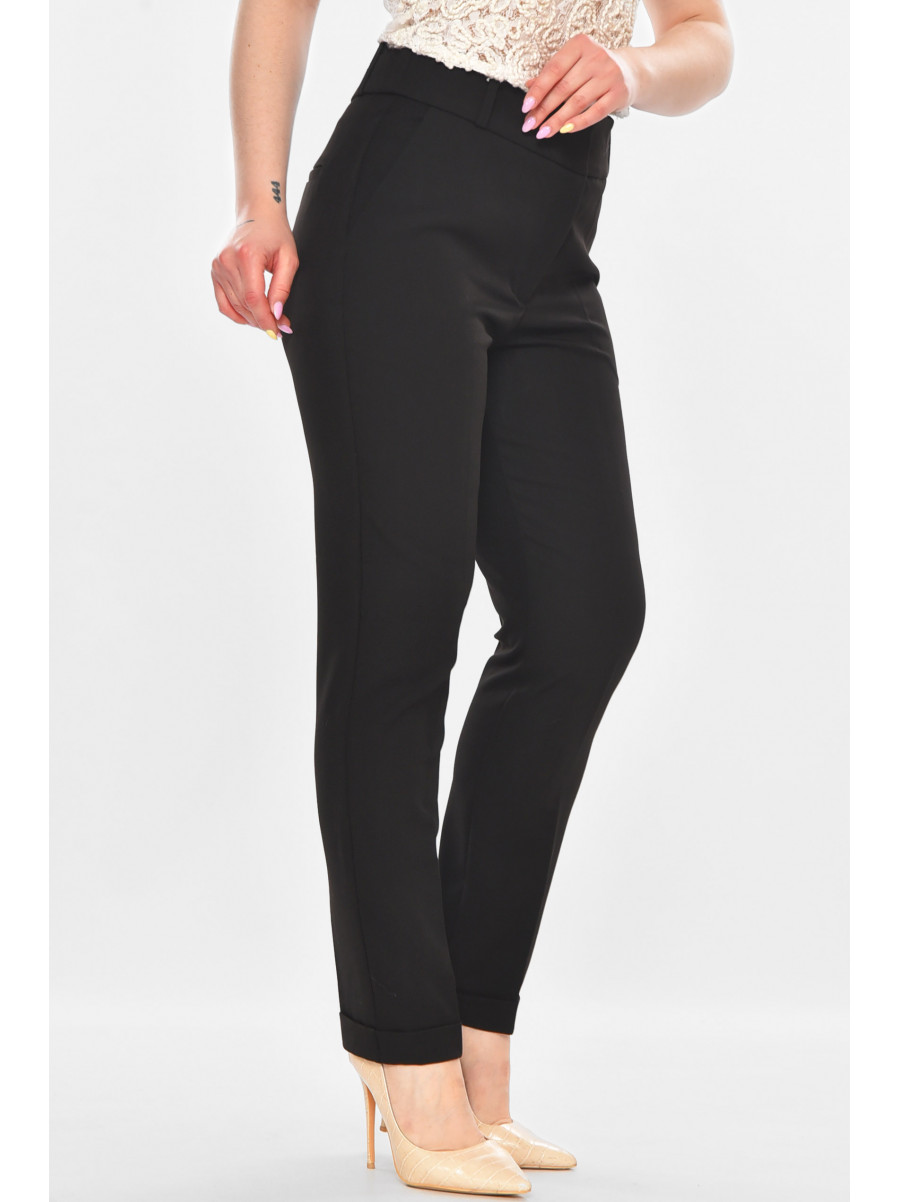 Брюки женские однотонные черного цвета 0105 211243C