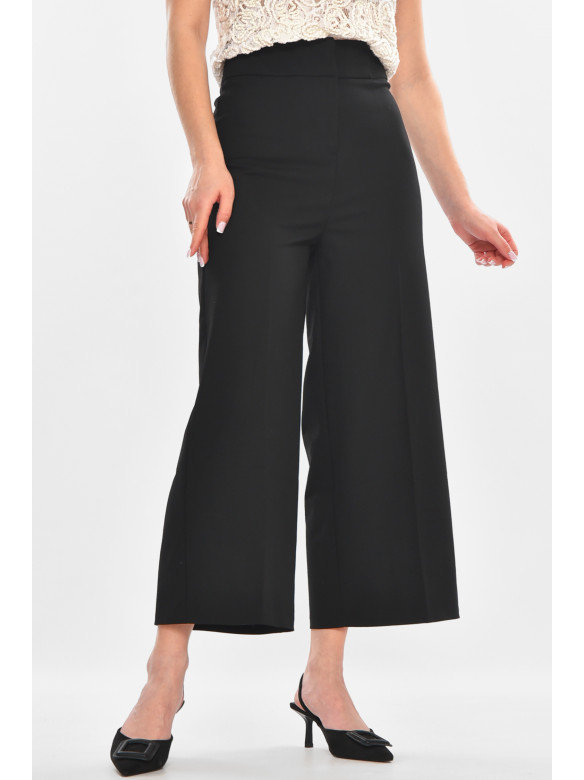 Брюки женские однотонные черного цвета 0090 211246C