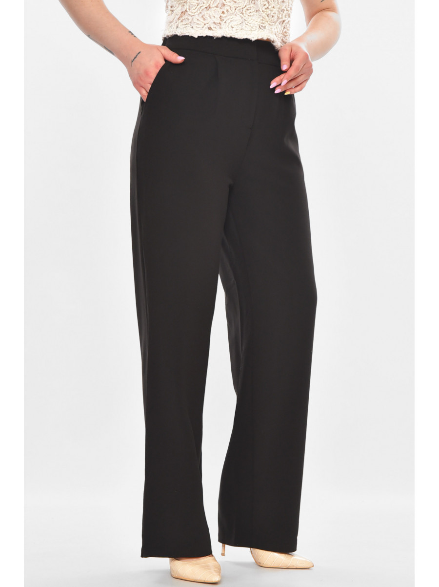 Брюки женские однотонные черного цвета 211247C