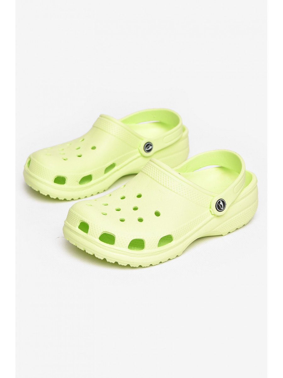 Кроксы детские салатового цвета 3001-3 211248C