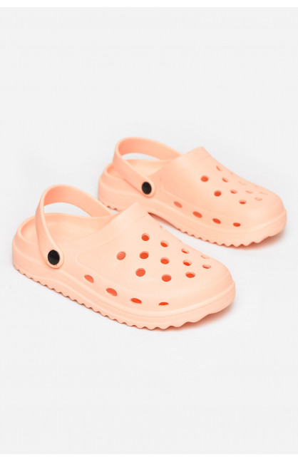 Кроксы женские светло-оранжевого цвета 5063-2 211249C