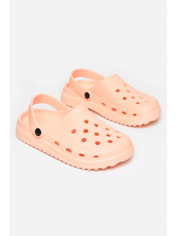 Кроксы женские светло-оранжевого цвета 5063-2 211249C