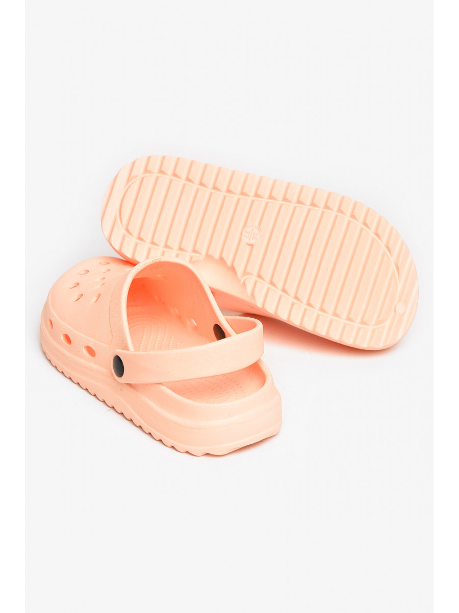 Кроксы женские светло-оранжевого цвета 5063-2 211249C