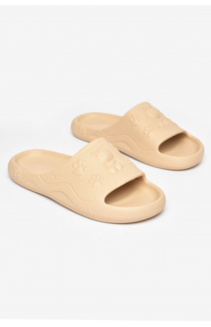 Шлепанцы пена женские бежевого цвета 5066-2 211250C Шлепанцы пена женские бежевого цвета 5066-2 211250C