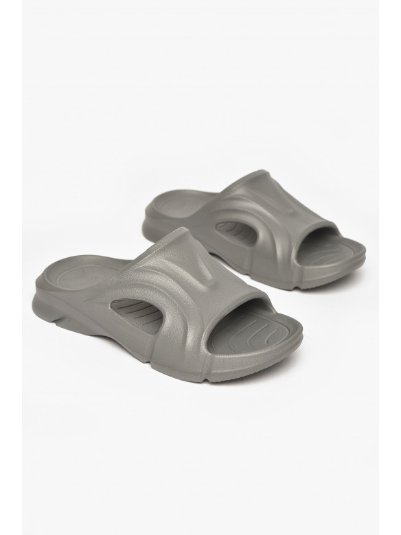 Шлепанцы пена женские серого цвета 5075-2 211253C