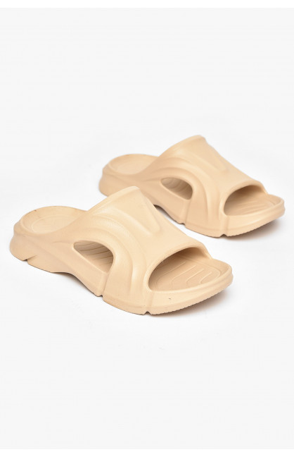 Шлепанцы пена женские бежевого цвета 5075-2 211256C Шлепанцы пена женские бежевого цвета 5075-2 211256C
