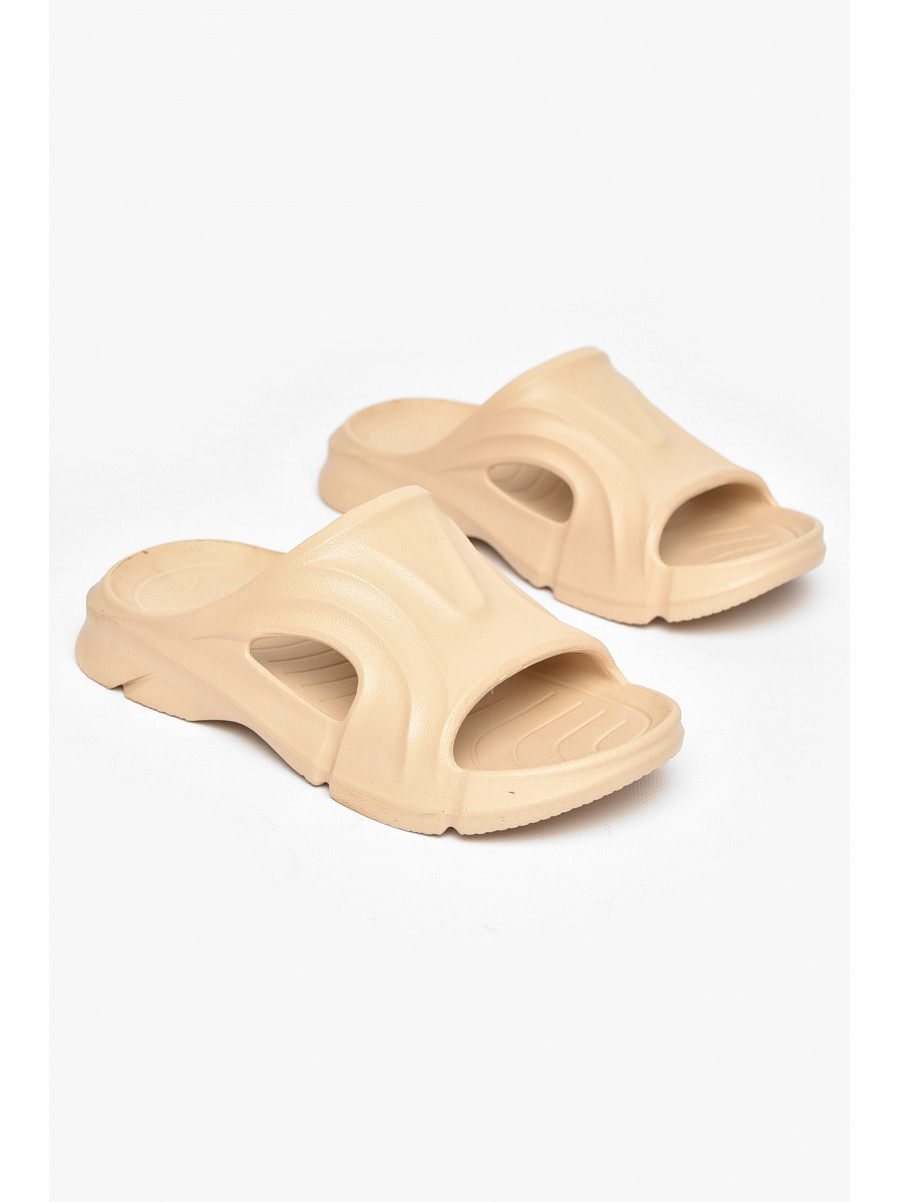 Шлепанцы пена женские бежевого цвета 5075-2 211256C