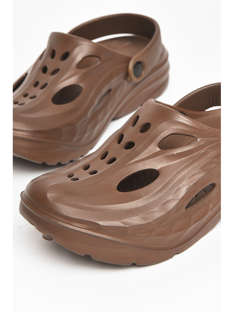 Кроксы женские шоколадного цвета 24710-2 211260C