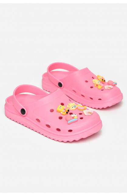 Кроксы женские розового цвета 5166-2 211261C