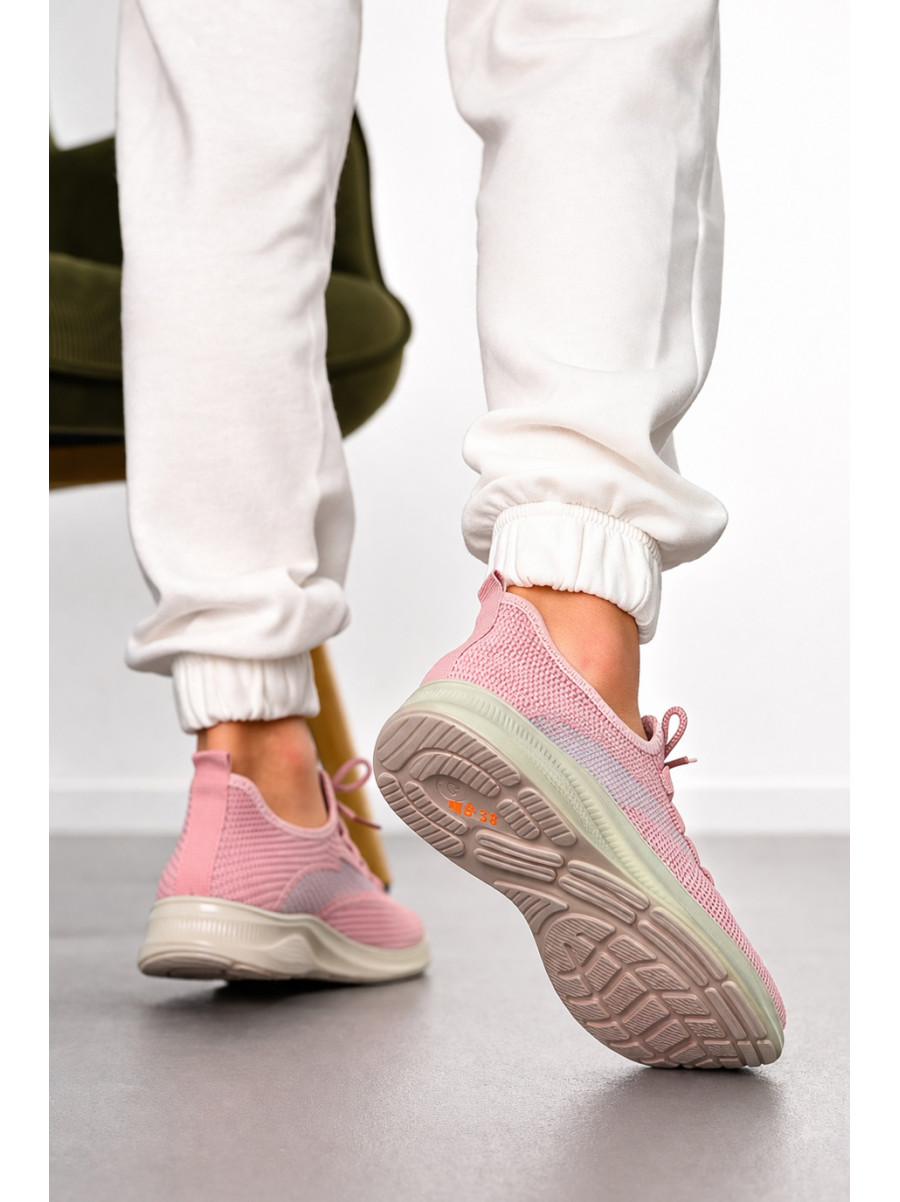 Кроссовки женские розового цвета Уценка м85-8 211292C
