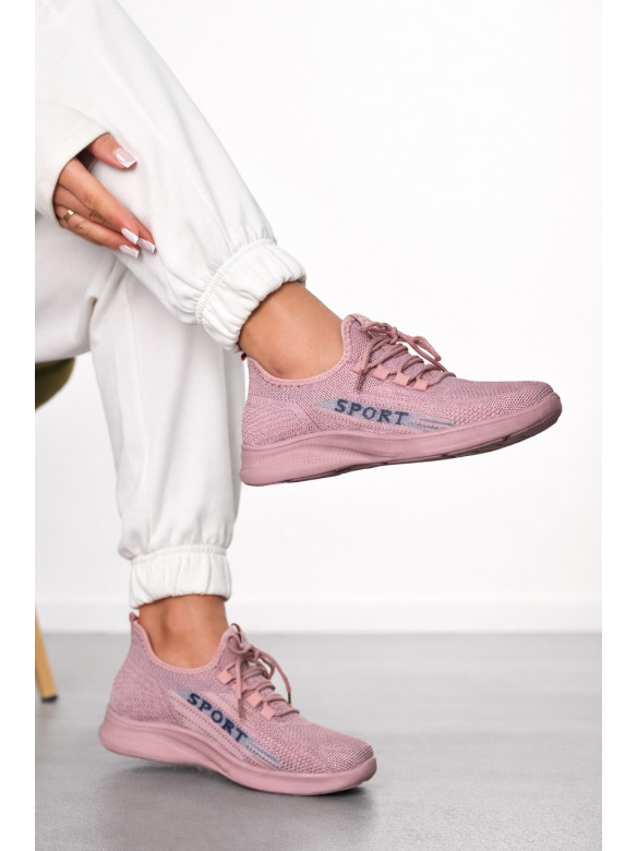 Кроссовки женские розового цвета Уценка м82-8 211294C