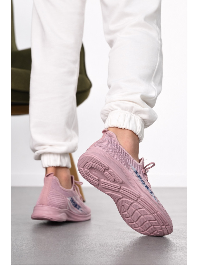 Кроссовки женские розового цвета Уценка м82-8 211294C