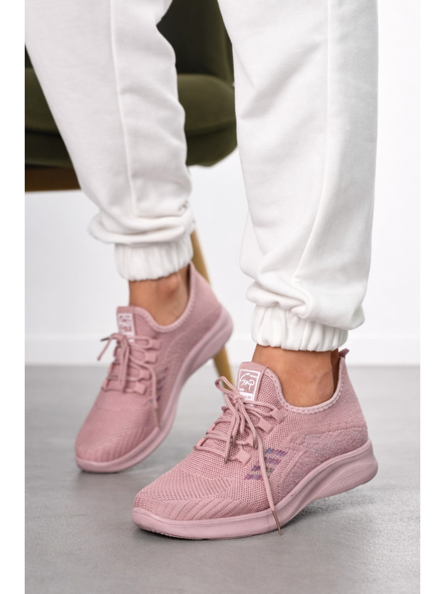 Кроссовки женские розового цвета Уценка м86-8 211296C