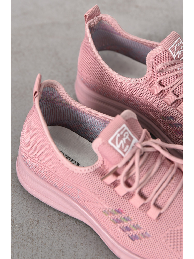 Кроссовки женские розового цвета Уценка м86-8 211296C