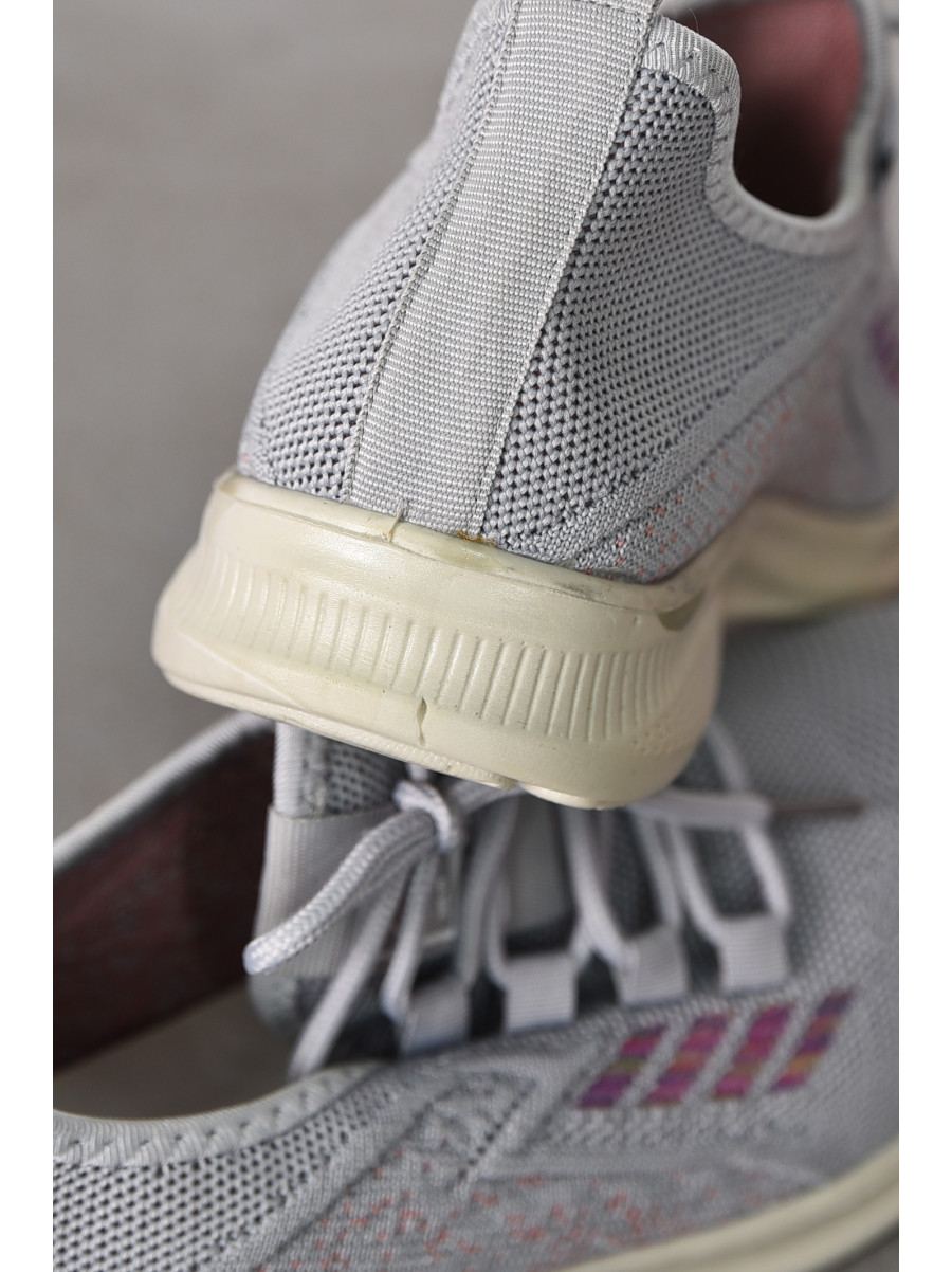 Кроссовки женские серого цвета Уценка м85-8 211298C