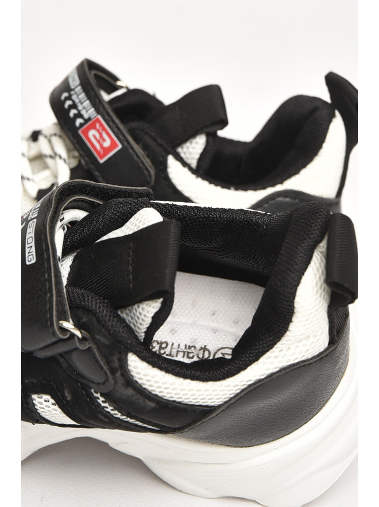 Кроссовки детские черного цвета на липучке В042 211354C