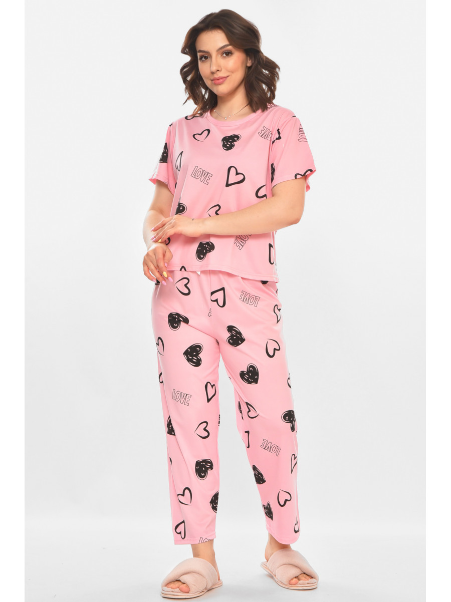 Пижама женская розового цвета 403 211361C
