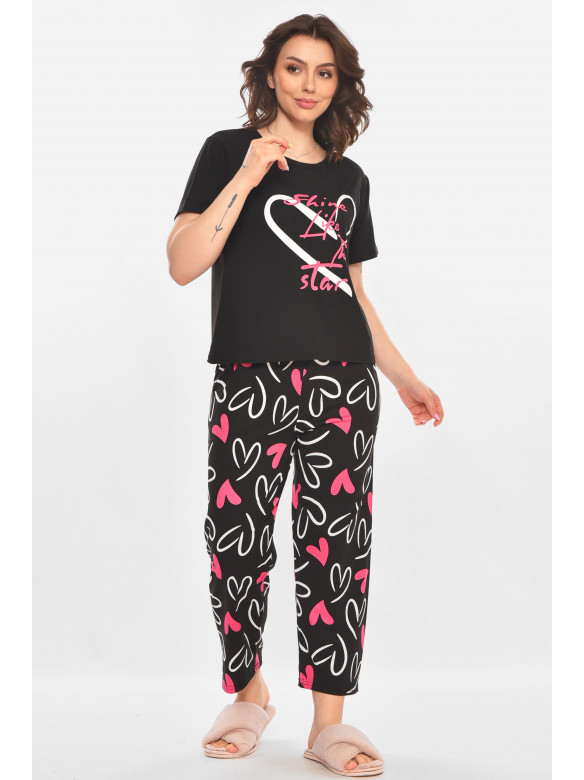 Пижама женская черного цвета 407 211370C